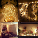 6 PCS Waterproof Warm White Light Copper Wire Starry String Light , 20 LEDs 2700-2900K Rope Fairy Light For Party / Holiday, Length: 2m, DC 6V