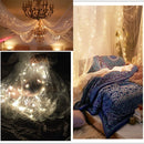 6 PCS Waterproof Warm White Light Copper Wire Starry String Light , 20 LEDs 2700-2900K Rope Fairy Light For Party / Holiday, Length: 2m, DC 6V
