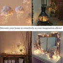 6 PCS Waterproof Warm White Light Copper Wire Starry String Light , 20 LEDs 2700-2900K Rope Fairy Light For Party / Holiday, Length: 2m, DC 6V