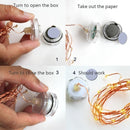 6 PCS Waterproof Warm White Light Copper Wire Starry String Light , 20 LEDs 2700-2900K Rope Fairy Light For Party / Holiday, Length: 2m, DC 6V