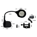 BEST Adjustable Desk Magnifier Lamp LED Light Magnifying Glass (Voltage 220V)