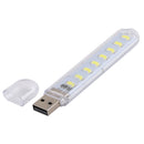 3W 8 LEDs 5730 SMD USB LED Book Light Portable Night Lamp, DC 5V (White Light)