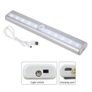 USB0406 Motion Sensor LED Night Light, White Light, 100LM, Rechargeable, 6000-6500K, 3 Switch Modes