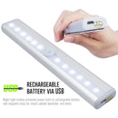 USB0406 Motion Sensor LED Night Light, White Light, 100LM, Rechargeable, 6000-6500K, 3 Switch Modes