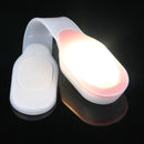 LED Magnetic Clothes Silicone Clip Lamp, CR2032 Button Batteries Powered(Red)
