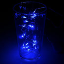 10m IP65 Waterproof Silver Wire String Light, 100 LEDs SMD 06033 x AA Batteries Box Fairy Lamp Decorative Light, DC 5V(Blue Light)