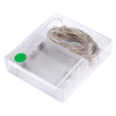 10m IP65 Waterproof Silver Wire String Light, 100 LEDs SMD 06033 x AA Batteries Box Fairy Lamp Decorative Light, DC 5V(Green Light)