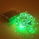 10m IP65 Waterproof Silver Wire String Light, 100 LEDs SMD 06033 x AA Batteries Box Fairy Lamp Decorative Light, DC 5V(Green Light)