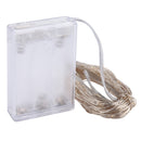 10m IP65 Waterproof Silver Wire String Light, 100 LEDs SMD 06033 x AA Batteries Box Fairy Lamp Decorative Light, DC 5V(Red Light)