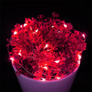 10m IP65 Waterproof Silver Wire String Light, 100 LEDs SMD 06033 x AA Batteries Box Fairy Lamp Decorative Light, DC 5V(Red Light)