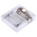 10m IP65 Waterproof Silver Wire String Light, 100 LEDs SMD 06033 x AA Batteries Box Fairy Lamp Decorative Light, DC 5V(White Light)