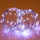 10m IP65 Waterproof Silver Wire String Light, 100 LEDs SMD 06033 x AA Batteries Box Fairy Lamp Decorative Light, DC 5V(White Light)