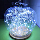 10m IP65 Waterproof Silver Wire String Light, 100 LEDs SMD 06033 x AA Batteries Box Fairy Lamp Decorative Light, DC 5V(White Light)