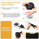 2 PCS 16 LEDs Solar Powered Buried Light Under Ground Lamp IP65 Waterproof Outdoor Garden Street Light (White Light)