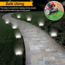 2 PCS 16 LEDs Solar Powered Buried Light Under Ground Lamp IP65 Waterproof Outdoor Garden Street Light (White Light)