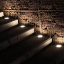 2 PCS 16 LEDs Solar Powered Buried Light Under Ground Lamp IP65 Waterproof Outdoor Garden Street Light (Warm White)