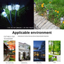 10 PCS Solar Energy Outdoor Lawn Lamp Stainless Steel IP65 Waterproof LED Decorative Garden Light (White Light)