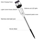 10 PCS Solar Energy Outdoor Lawn Lamp Stainless Steel IP65 Waterproof LED Decorative Garden Light (White Light)