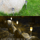 10 PCS Solar Energy Outdoor Lawn Lamp Stainless Steel IP65 Waterproof LED Decorative Garden Light (Warm White)