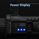 W591 P90 10W Rechargeable Strong LED Flashlight 4-Modes Outdoors Searchlight with Tripod & Output Function