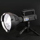 W591 P90 10W Rechargeable Strong LED Flashlight 4-Modes Outdoors Searchlight with Tripod & Output Function