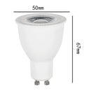 GU10 8W SMD 2835 16 LEDs 6000-6500K High Brightness No Flicker Lamp Cup Energy-saving Spotlight, AC 90-265V(White Light)