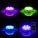 Waterproof Submersible LED Light, 10 LEDs Cylinder Remote Controlled with Remote Controllor, Remote Control Range(in Open Area): 24-30 Feet