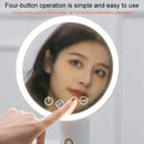Smart LED Desktop Makeup Mirror with Fill Light, Three Light Colors (Pink)