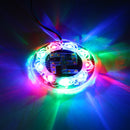 36 LEDs SMD 2835 Motorcycle Modified RGB Light Svastika Flash Atmosphere Lamp, Diameter: 10cm, DC 12V