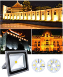 10 PCS 3W SMD 5730 Aluminum Base Light Panel, 6 LEDs 270 LM 3000-6500K, Diameter: 32mm(Warm White)