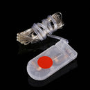 2m Silver Color Copper Wire String Light Festival Lamp / Decoration Light Strip, 20 LEDs SMD 0603 IP65 Waterproof CR2032 Button Batteries(Red Light)