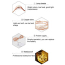 2m Silver Color Copper Wire String Light Festival Lamp / Decoration Light Strip, 20 LEDs SMD 0603 IP65 Waterproof CR2032 Button Batteries(Red Light)
