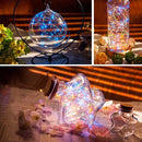 2m Silver Color Copper Wire String Light Festival Lamp / Decoration Light Strip, 20 LEDs SMD 0603 IP65 Waterproof CR2032 Button Batteries(Red Light)