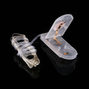 2m Silver Color Copper Wire String Light Festival Lamp / Decoration Light Strip, 20 LEDs SMD 0603 IP65 Waterproof CR2032 Button Batteries(White Light)