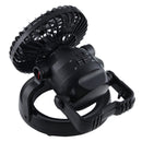 2 in 1 2.5W White Light LED Camping Tent Fan Light , 18 LEDs Creative Outdoor Portable Flashlight With Hang, DC 5V
