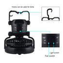 2 in 1 2.5W White Light LED Camping Tent Fan Light , 18 LEDs Creative Outdoor Portable Flashlight With Hang, DC 5V