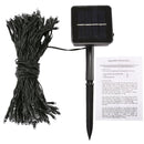 17m IP44 Waterproof Solar Panel Fairy Lamp, 100 LEDs Holiday Decorative Light(Blue Light)