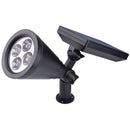 4 LEDs Solar Powered Lawn Spotlight IP65 Waterproof Outdoor Garden Landscape Lamp(White Light)