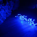 10m Festival Fairy String Lights, Solar Panel 100 LED with 1.9m Extended Cable(Blue Light)