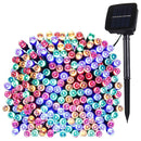 10m Festival Fairy String Lights, Solar Panel 100 LED with 1.9m Extended Cable(Colorful Light)