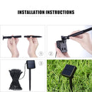 10m Festival Fairy String Lights, Solar Panel 100 LED with 1.9m Extended Cable(Colorful Light)