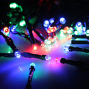 10m Festival Fairy String Lights, Solar Panel 100 LED with 1.9m Extended Cable(Colorful Light)