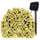 10m Festival Fairy String Lights, Solar Panel 100 LED with 1.9m Extended Cable(Warm White)