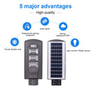 60W IP65 Waterproof Radar Sensor + Light Control Solar Power Street Light, 120 LEDs Energy Saving Outdoor Lamp with 6V / 20W Solar Panel