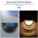 6 LED Outdoor Solar Water Drop Fence Light(Warm White)