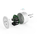 10A Round Shape WiFi Mini Plug APP Remote Control Timing Smart Socket Works with Alexa & Google Home, AC 100-240V, US Plug