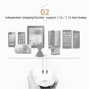 CH003 5V 3.1A LED Night Light, with Light Sensor and Dual USB Charge Port for Bedroom Home Illumination, US Plug
