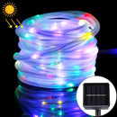 5m Casing Rope Light, Solar Panel water resistant 50 LED(Colorful Light)