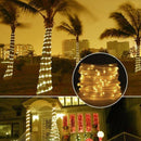 5m Casing Rope Light, Solar Panel water resistant 50 LED(Warm White)