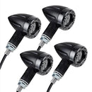 4 PCS DC 12V Motorcycle 13-LED Tail Turn Signal Lamp Indicators Blinker Light, (Yellow + Red Light)